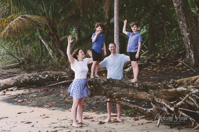Family Photos at Playa Chiquita Beach, Puerto Viejo, Costa Rica