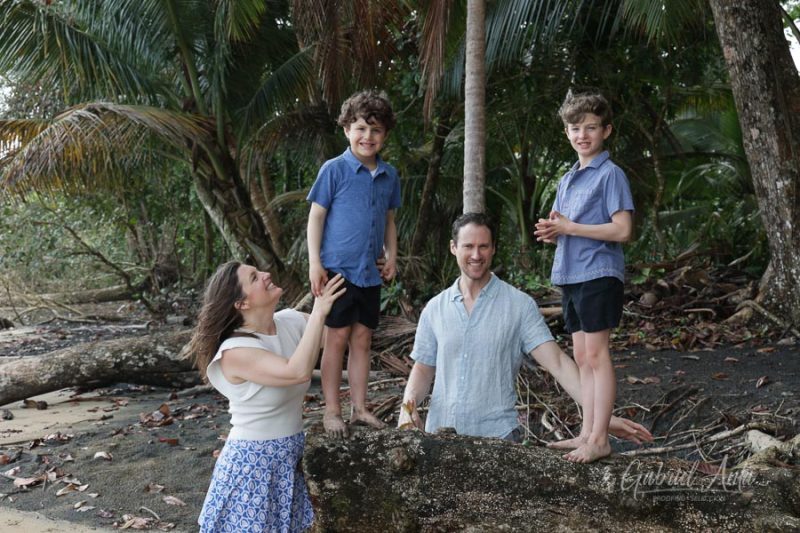 Family Photos at Playa Chiquita Beach, Puerto Viejo, Costa Rica
