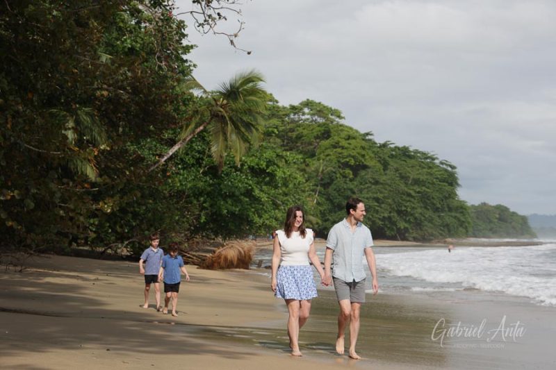 Family Photos at Playa Chiquita Beach, Puerto Viejo, Costa Rica