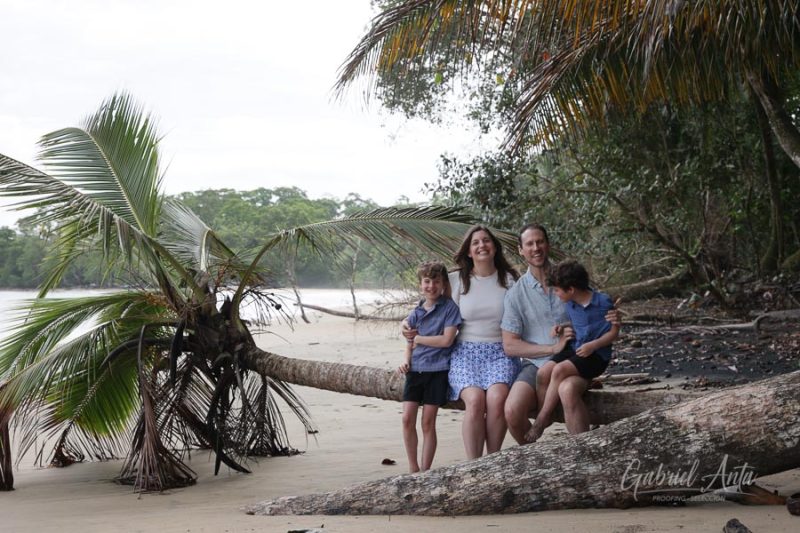 Family Photos at Playa Chiquita Beach, Puerto Viejo, Costa Rica