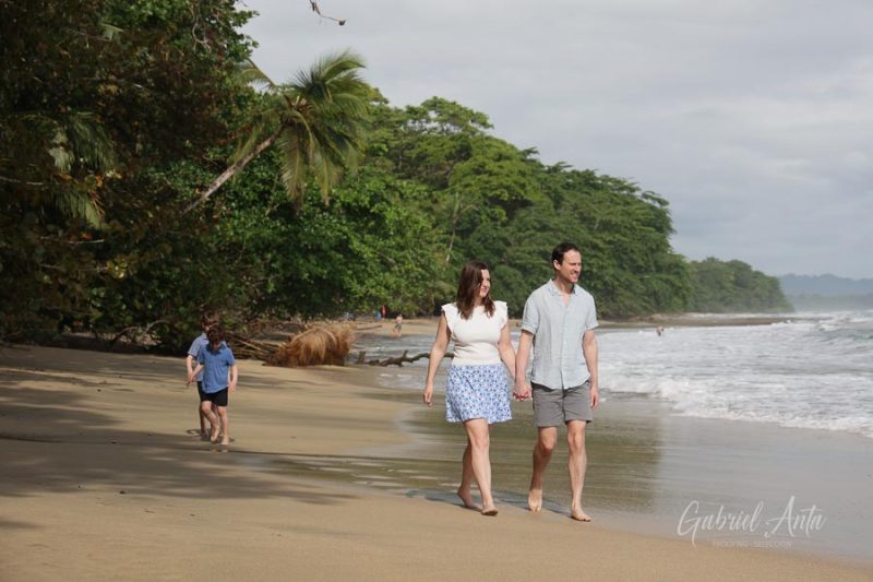 Family Photos at Playa Chiquita Beach, Puerto Viejo, Costa Rica