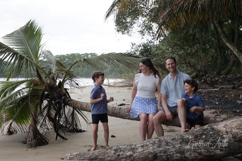 Family Photos at Playa Chiquita Beach, Puerto Viejo, Costa Rica
