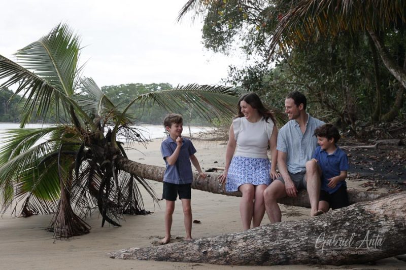 Family Photos at Playa Chiquita Beach, Puerto Viejo, Costa Rica