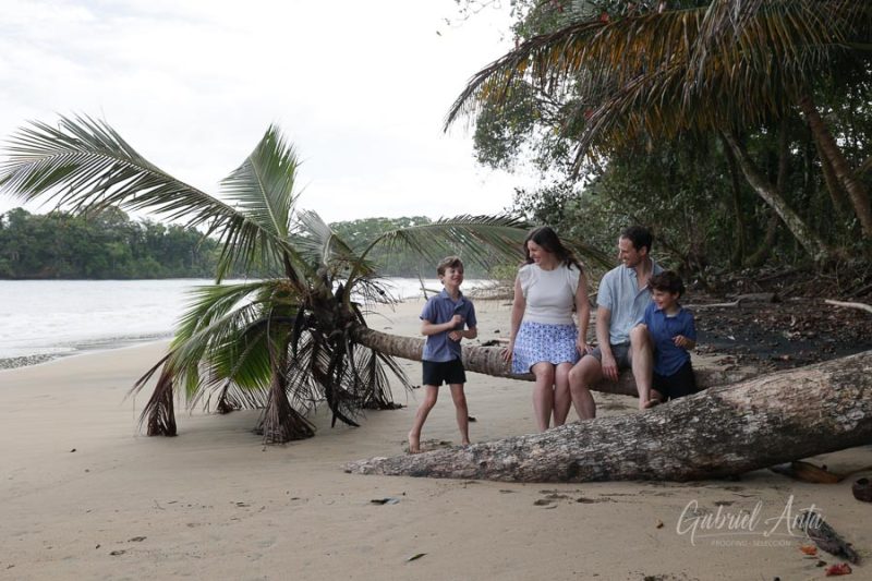 Family Photos at Playa Chiquita Beach, Puerto Viejo, Costa Rica
