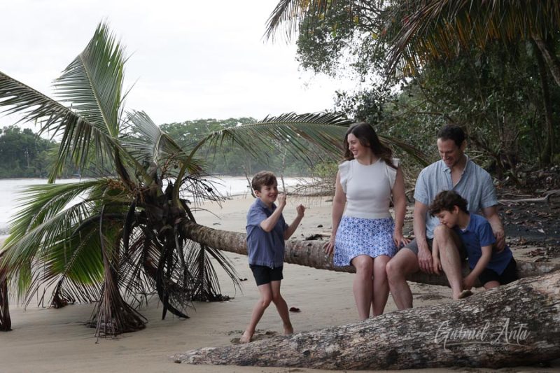 Family Photos at Playa Chiquita Beach, Puerto Viejo, Costa Rica