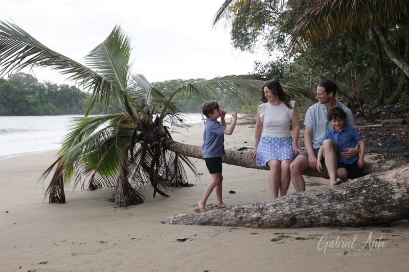 Family Photos at Playa Chiquita Beach, Puerto Viejo, Costa Rica