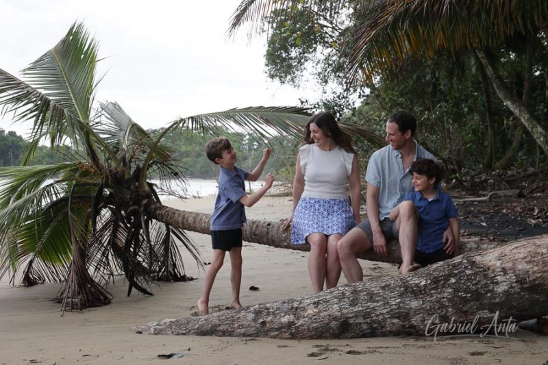 Family Photos at Playa Chiquita Beach, Puerto Viejo, Costa Rica