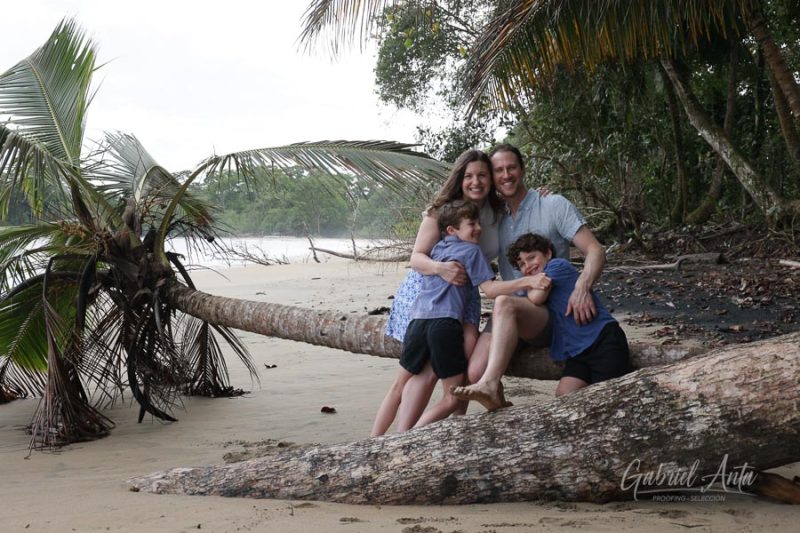 Family Photos at Playa Chiquita Beach, Puerto Viejo, Costa Rica