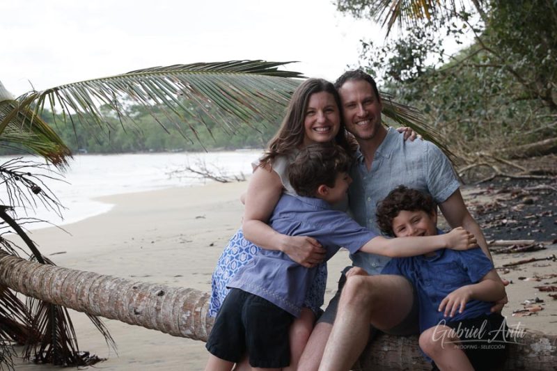 Family Photos at Playa Chiquita Beach, Puerto Viejo, Costa Rica