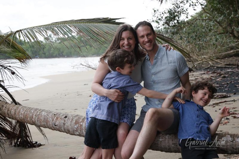 Family Photos at Playa Chiquita Beach, Puerto Viejo, Costa Rica
