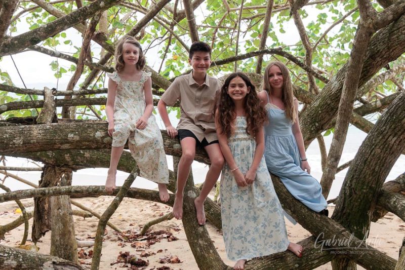Family Photos at Punta Uva Beach, Puerto Viejo, Costa Rica