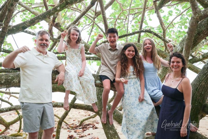 Family Photos at Punta Uva Beach, Puerto Viejo, Costa Rica