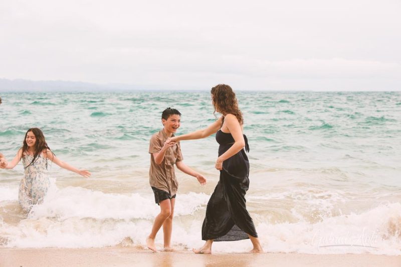 Family Photos at Punta Uva Beach, Puerto Viejo, Costa Rica