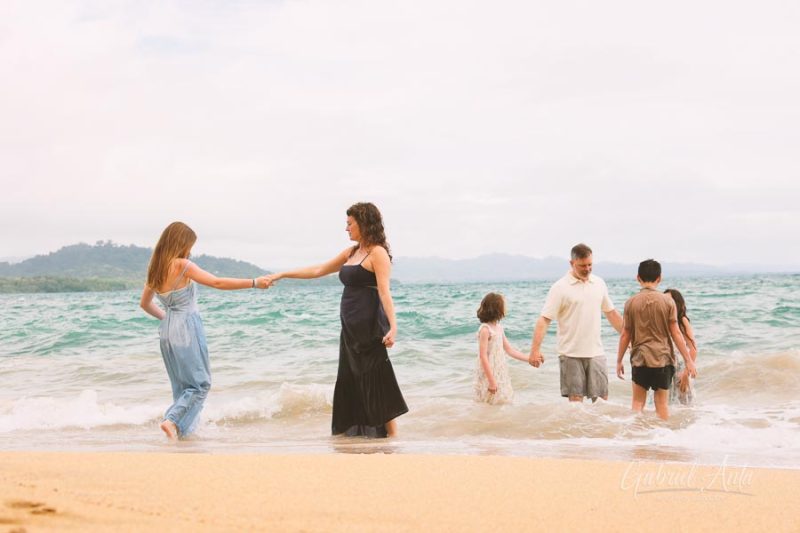 Family Photos at Punta Uva Beach, Puerto Viejo, Costa Rica