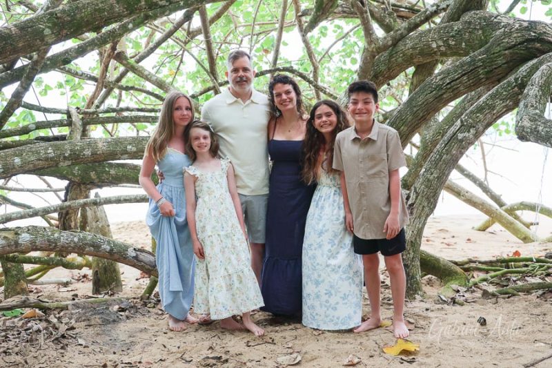 Family Photos at Punta Uva Beach, Puerto Viejo, Costa Rica