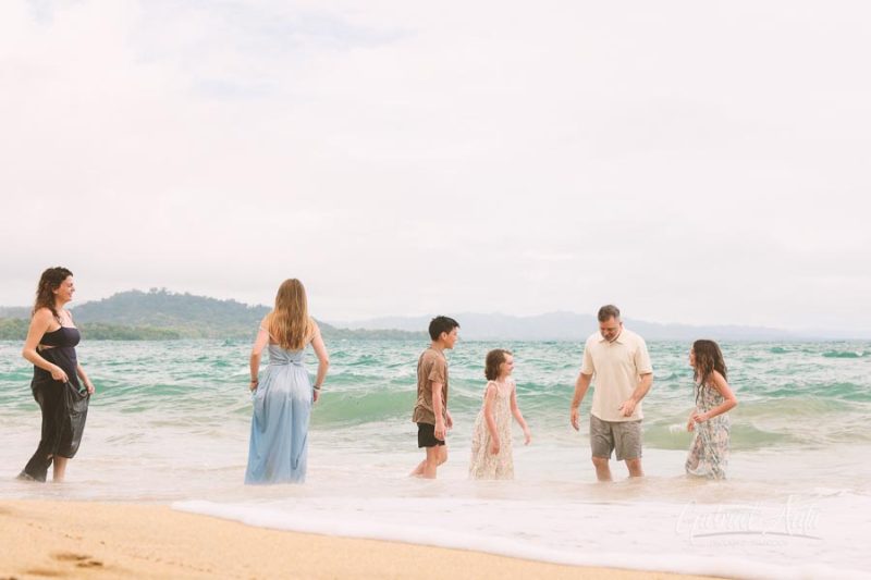 Family Photos at Punta Uva Beach, Puerto Viejo, Costa Rica