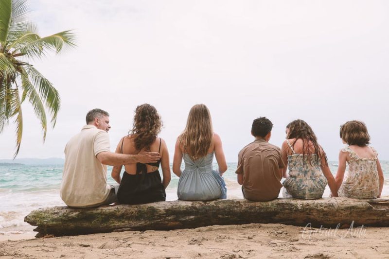 Family Photos at Punta Uva Beach, Puerto Viejo, Costa Rica