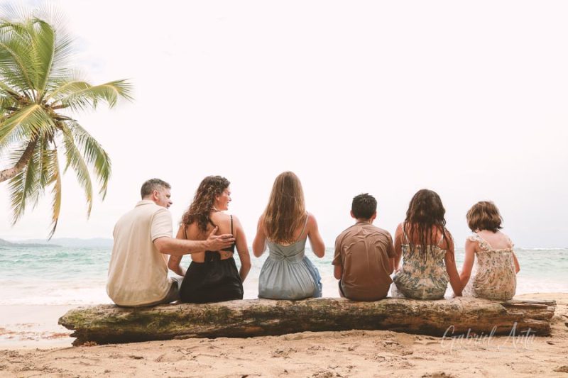 Family Photos at Punta Uva Beach, Puerto Viejo, Costa Rica