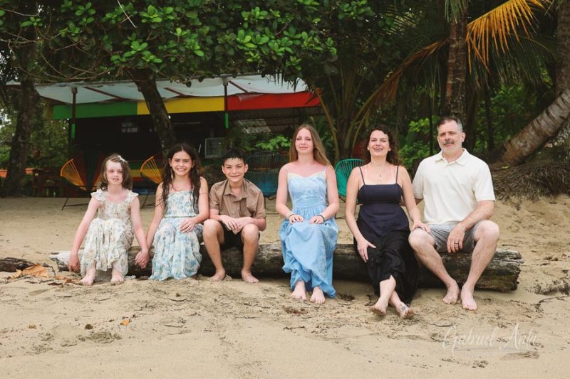 Family Photos at Punta Uva Beach, Puerto Viejo, Costa Rica