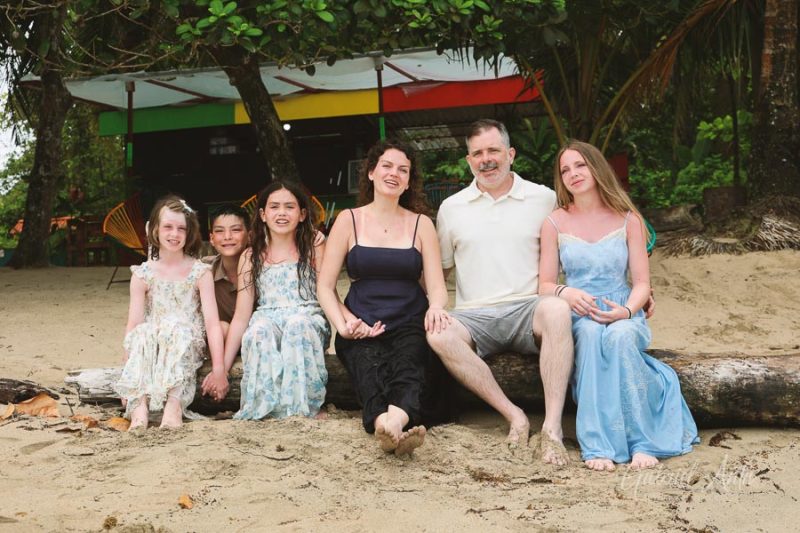 Family Photos at Punta Uva Beach, Puerto Viejo, Costa Rica