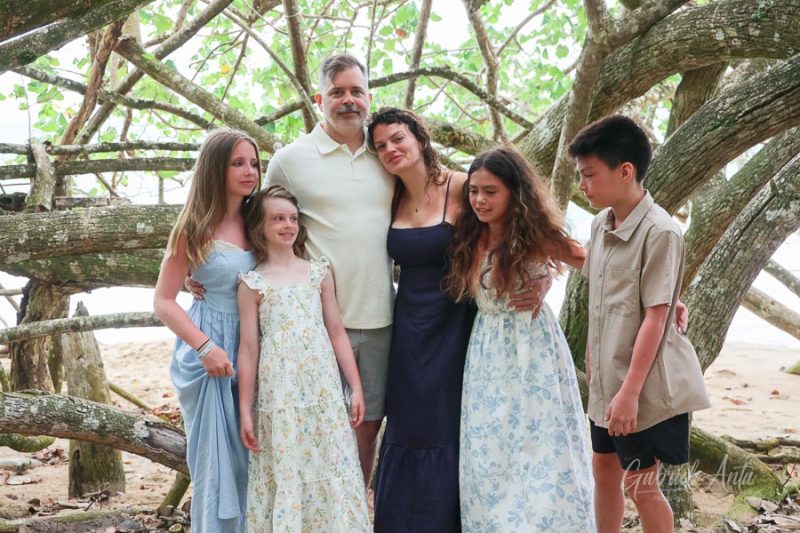 Family Photos at Punta Uva Beach, Puerto Viejo, Costa Rica