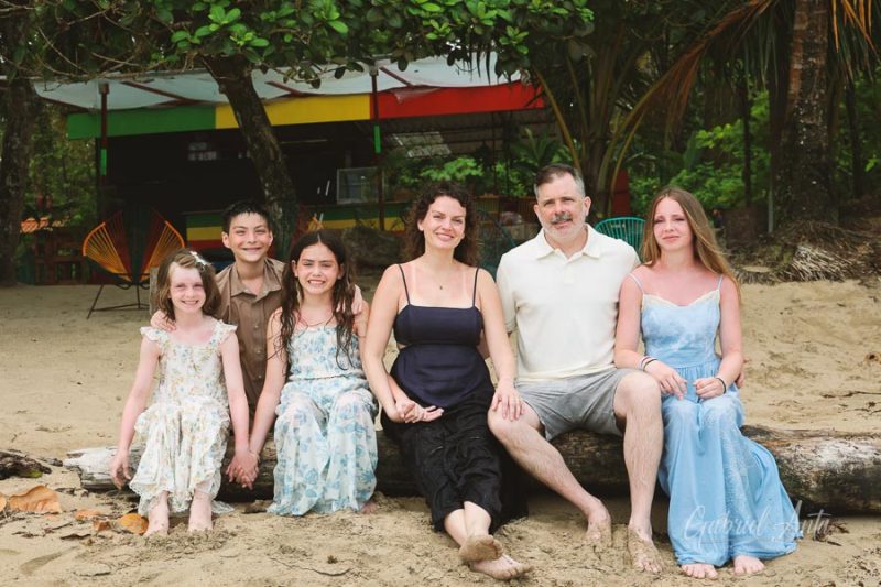 Family Photos at Punta Uva Beach, Puerto Viejo, Costa Rica
