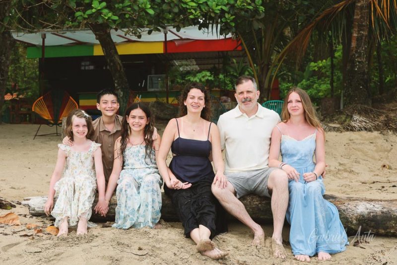 Family Photos at Punta Uva Beach, Puerto Viejo, Costa Rica