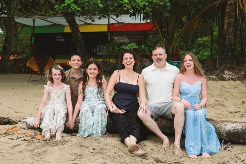 Family Photos at Punta Uva Beach, Puerto Viejo, Costa Rica