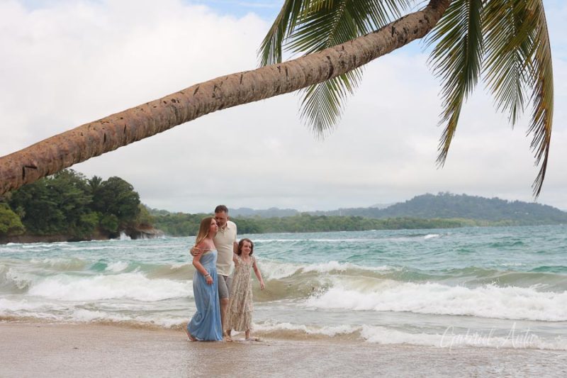 Family Photos at Punta Uva Beach, Puerto Viejo, Costa Rica