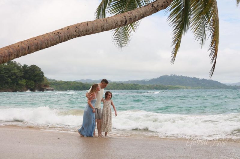 Family Photos at Punta Uva Beach, Puerto Viejo, Costa Rica