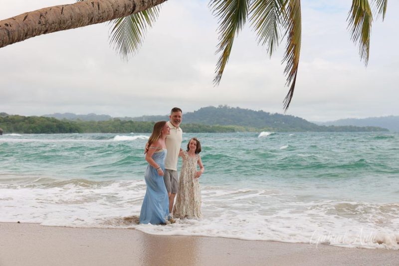 Family Photos at Punta Uva Beach, Puerto Viejo, Costa Rica