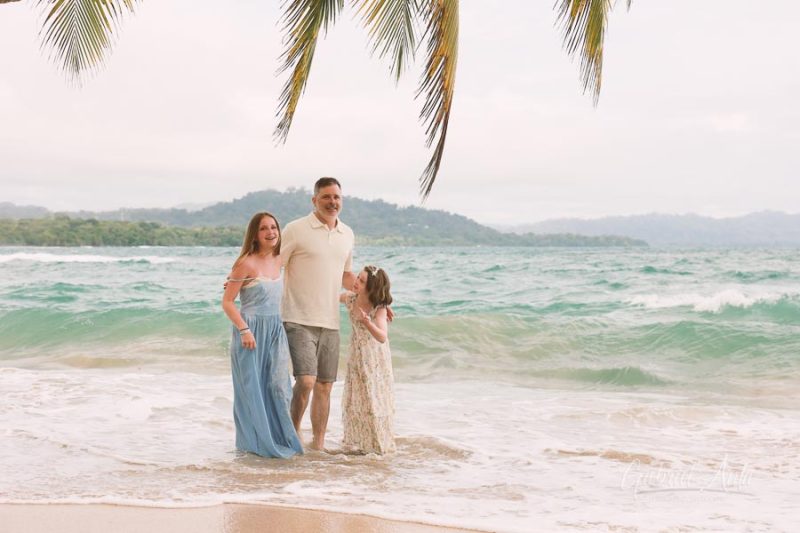 Family Photos at Punta Uva Beach, Puerto Viejo, Costa Rica