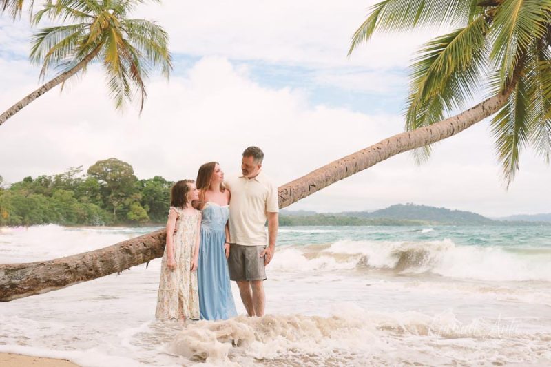 Family Photos at Punta Uva Beach, Puerto Viejo, Costa Rica