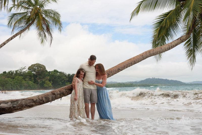 Family Photos at Punta Uva Beach, Puerto Viejo, Costa Rica