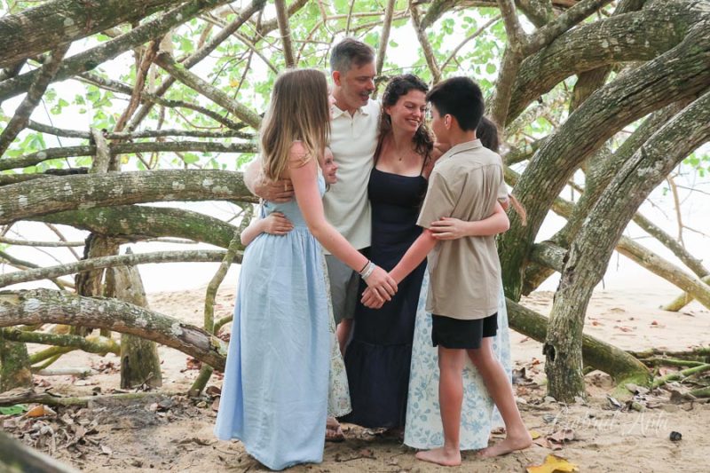 Family Photos at Punta Uva Beach, Puerto Viejo, Costa Rica