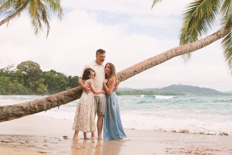 Family Photos at Punta Uva Beach, Puerto Viejo, Costa Rica