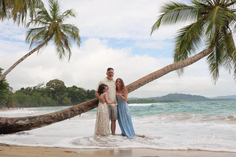 Family Photos at Punta Uva Beach, Puerto Viejo, Costa Rica