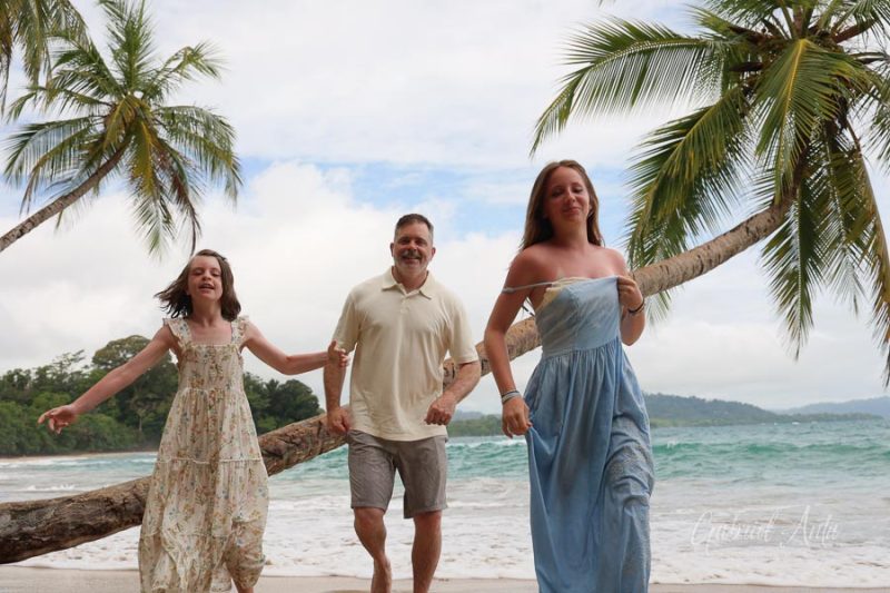 Family Photos at Punta Uva Beach, Puerto Viejo, Costa Rica