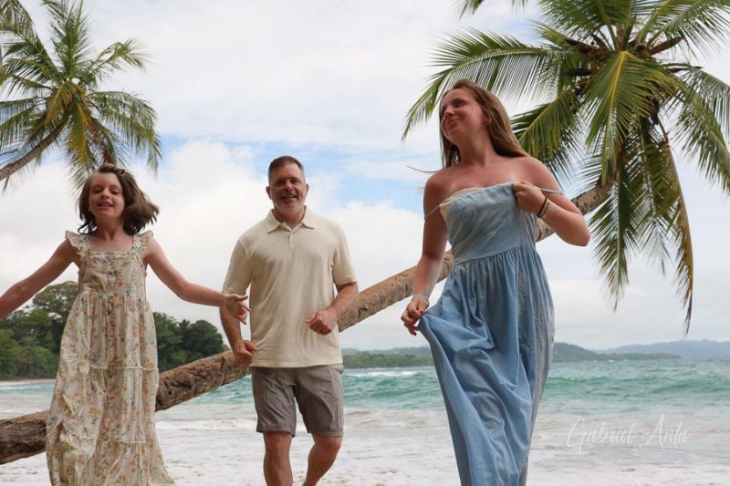 Family Photos at Punta Uva Beach, Puerto Viejo, Costa Rica
