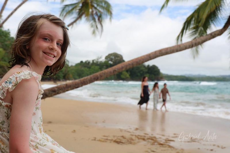 Family Photos at Punta Uva Beach, Puerto Viejo, Costa Rica