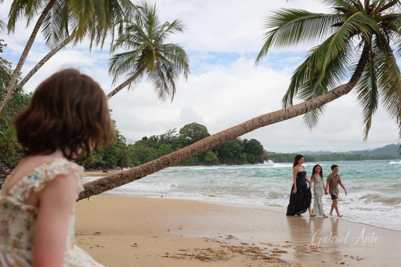 Family Photos at Punta Uva Beach, Puerto Viejo, Costa Rica