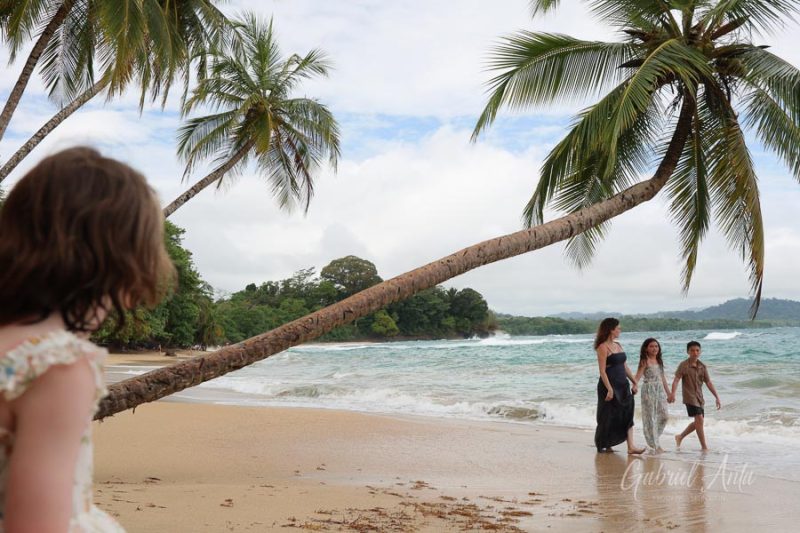 Family Photos at Punta Uva Beach, Puerto Viejo, Costa Rica