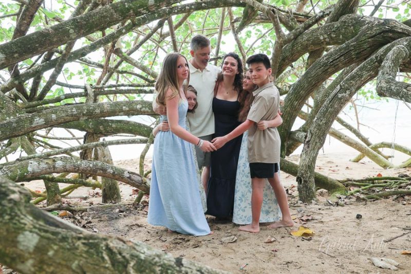 Family Photos at Punta Uva Beach, Puerto Viejo, Costa Rica
