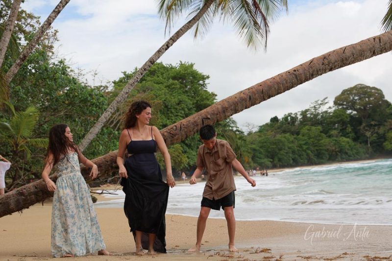 Family Photos at Punta Uva Beach, Puerto Viejo, Costa Rica