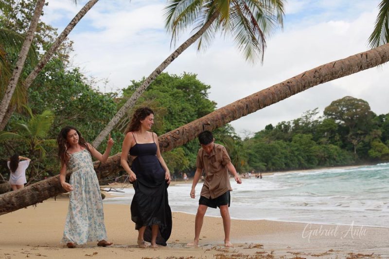 Family Photos at Punta Uva Beach, Puerto Viejo, Costa Rica