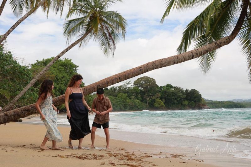 Family Photos at Punta Uva Beach, Puerto Viejo, Costa Rica