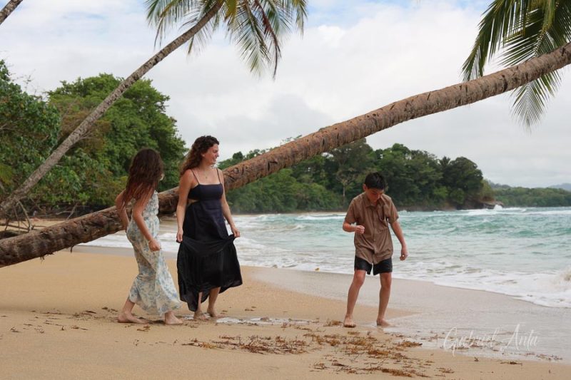 Family Photos at Punta Uva Beach, Puerto Viejo, Costa Rica