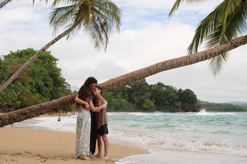 Family Photos at Punta Uva Beach, Puerto Viejo, Costa Rica