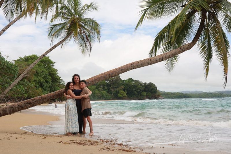 Family Photos at Punta Uva Beach, Puerto Viejo, Costa Rica