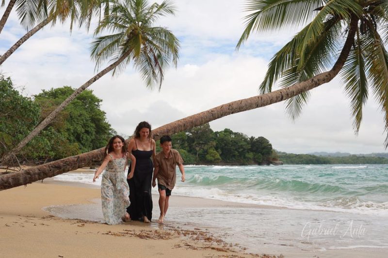 Family Photos at Punta Uva Beach, Puerto Viejo, Costa Rica